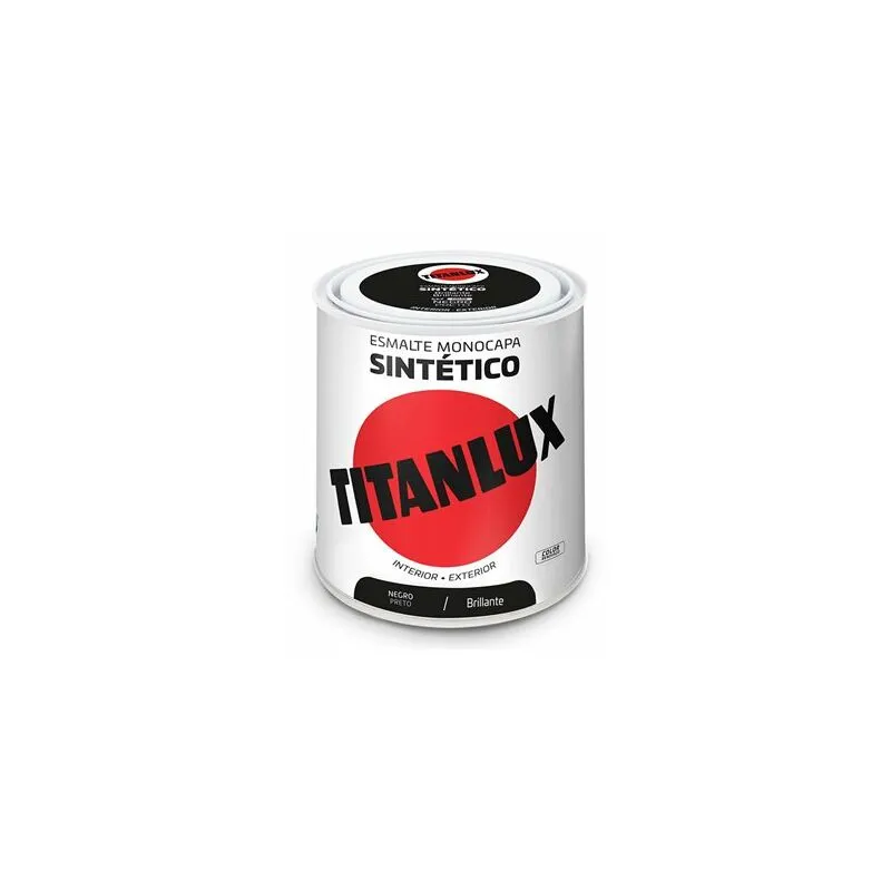 Smalto sintetico monostrato nero lucido 250ml Titanlux 5808993