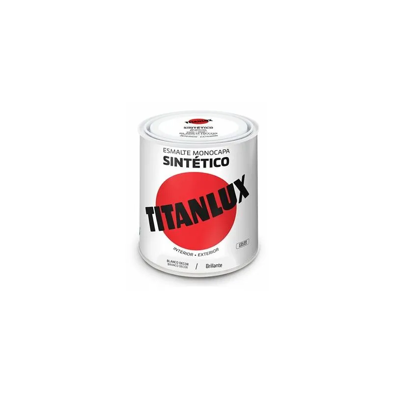 Smalto sintetico monostrato bianco decoro lucido 250ml Titanlux 5809018