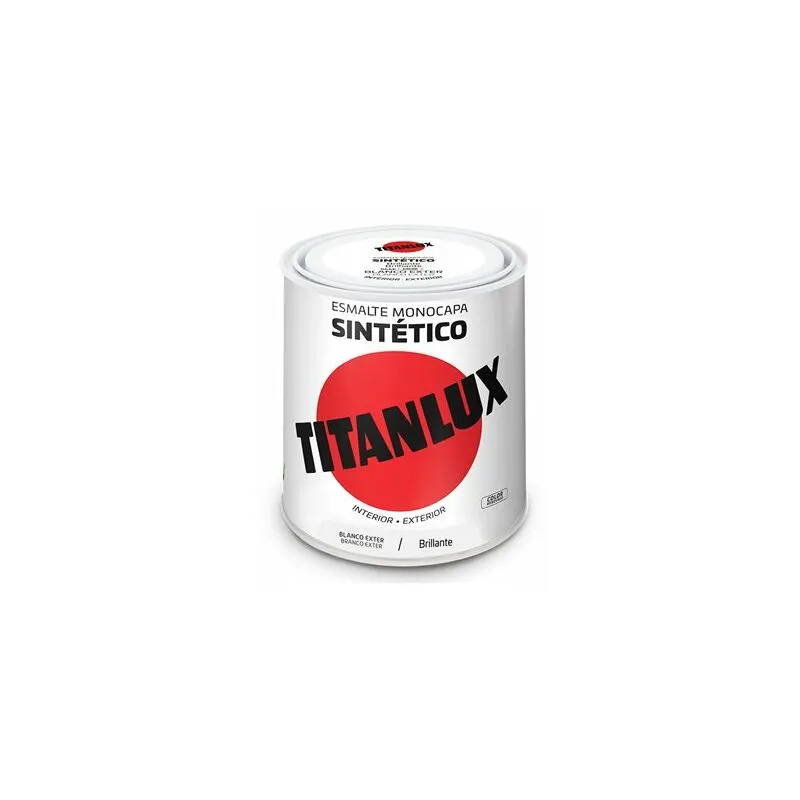 Smalto sintetico monostrato bianco lucido esterno 566E 250ml Titanlux 5809021