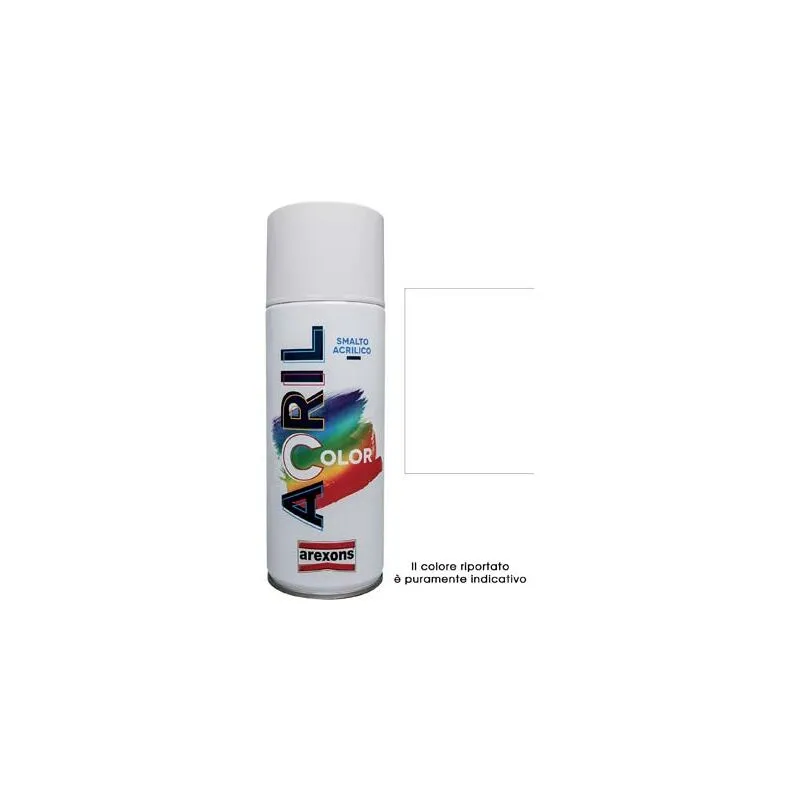Smalto spray acril color Arexons bianco opaco ml 400