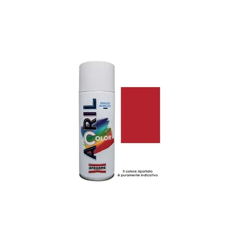 Smalto spray acril color Arexons rosso fuoco ral 3000 ml 400