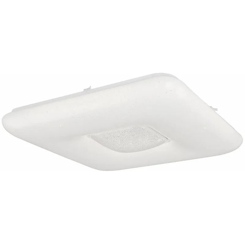 Plafoniera smart con telecomando lampada da soffitto effetto stella dimmerabile cristalli di luce diurna, controllo vocale da app, CCT, 1x LED 48W 1x