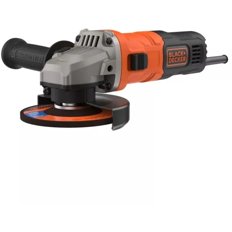 Smerigliatrice angolare black+decker 'beg010-qs' in metallo 710 w con mola da 115 mm