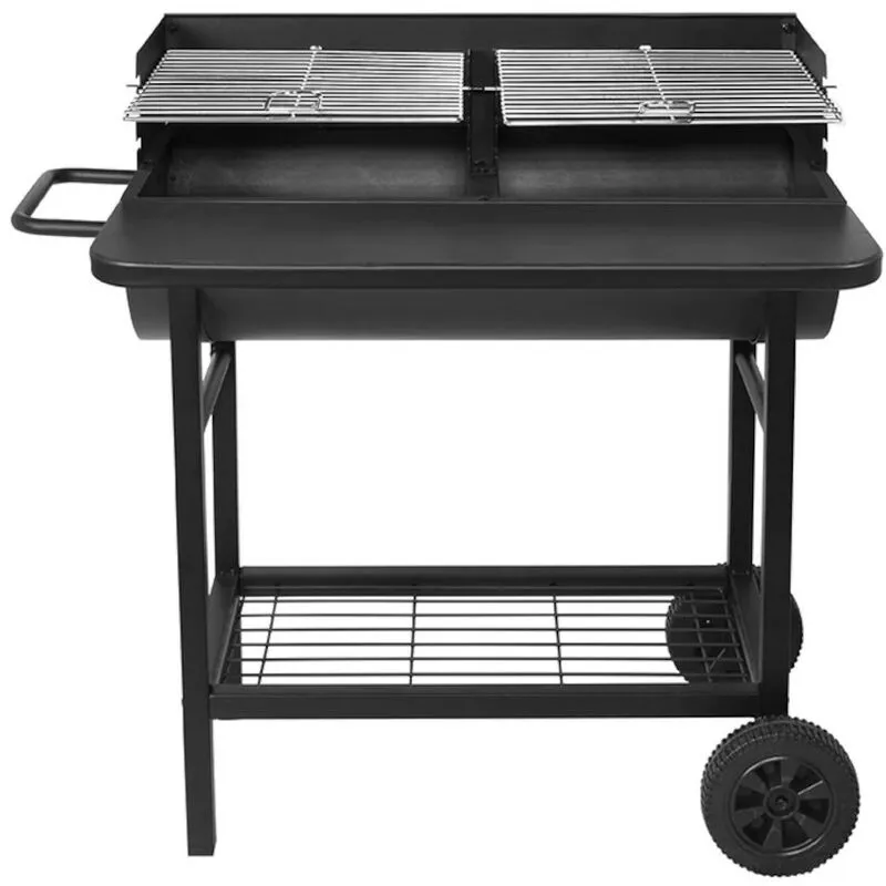 Robby - barbecue a carbonella 71x35,5 cm con carrello - smoker one