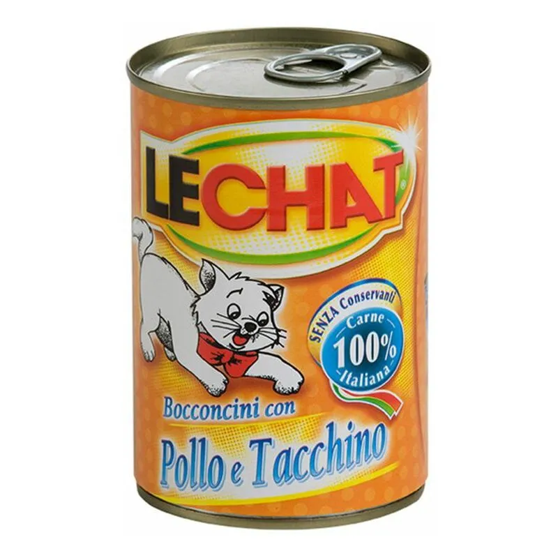 Monge - LeChat Bocconcini Barattolo 720gr Pollo e Tacchino