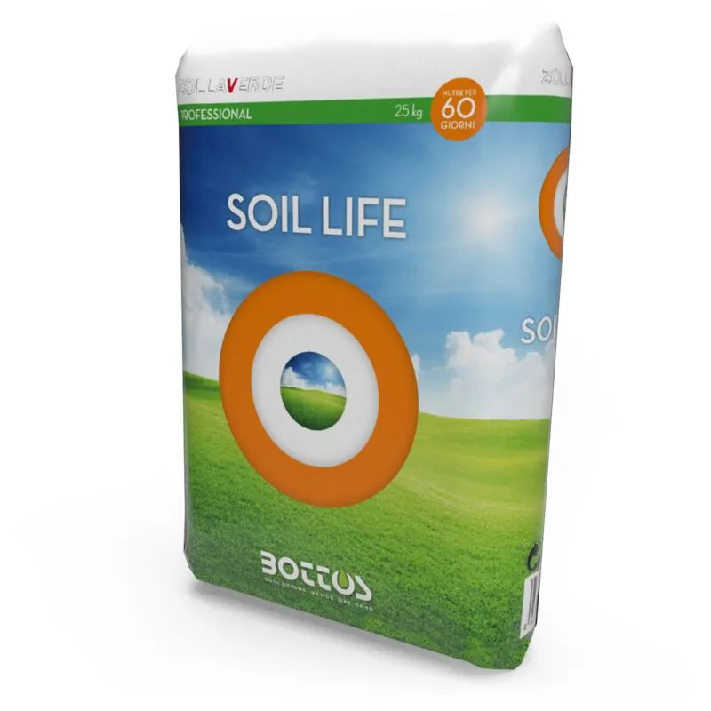 Soil Life 16 -0 -15 + 2 MgO + i.m.i. - Fertilizzante per prato da 25 Kg