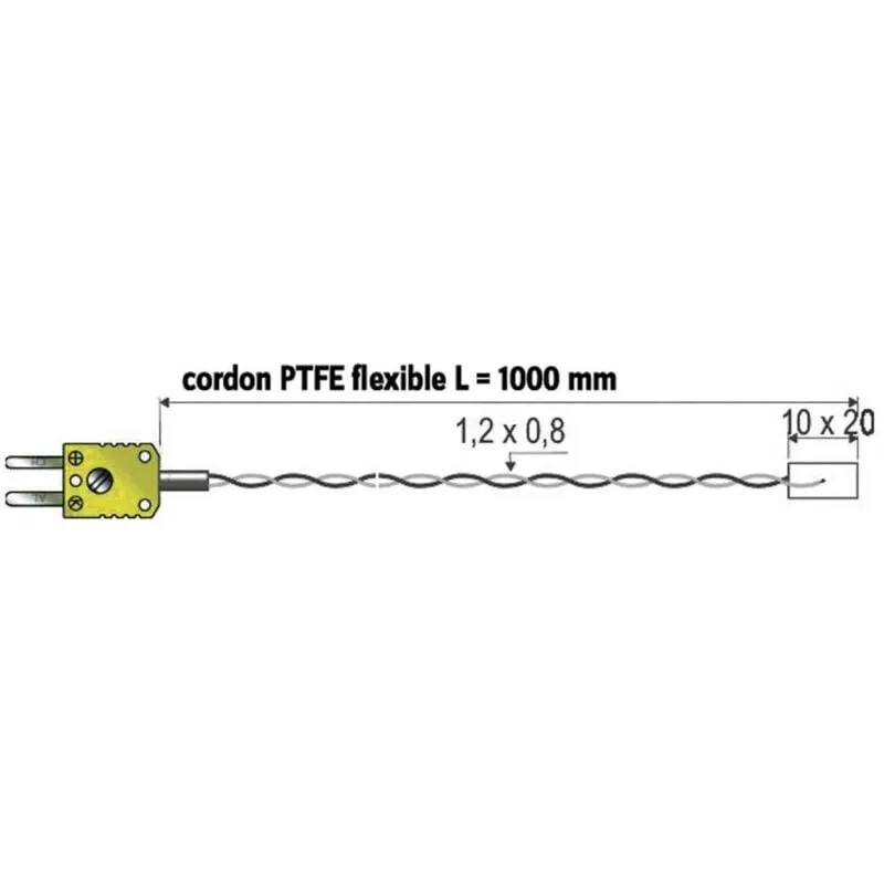 B+b Thermo-technik - b + b Thermo-Technik 0644 1401-09 Sonda superficiale 0 fino a +250 °c Sensore tipo k