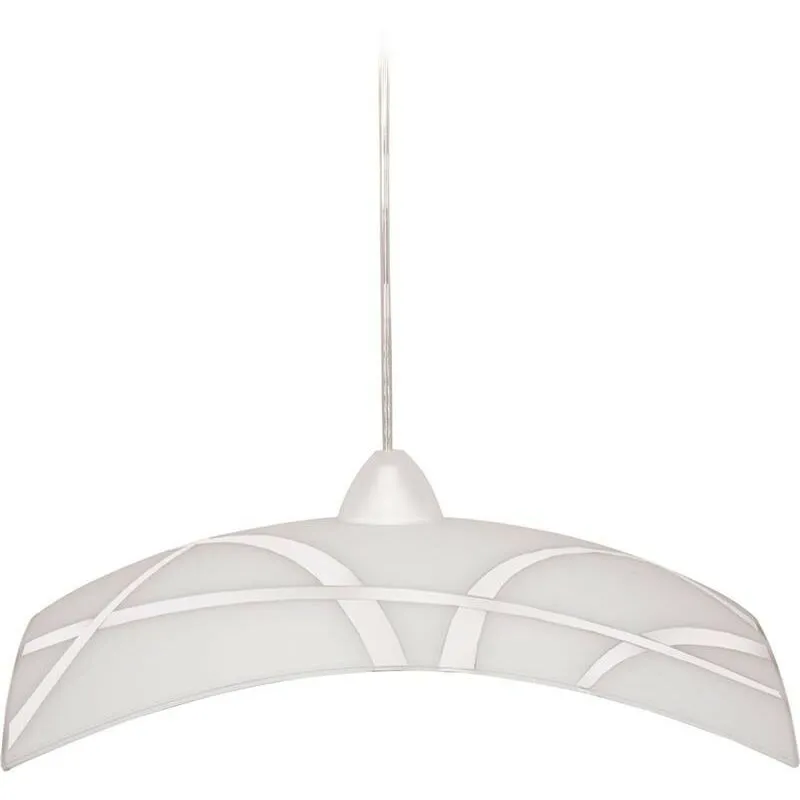 Clio lampada sospensione da soffitto E27 1 luce 40X40 bianca