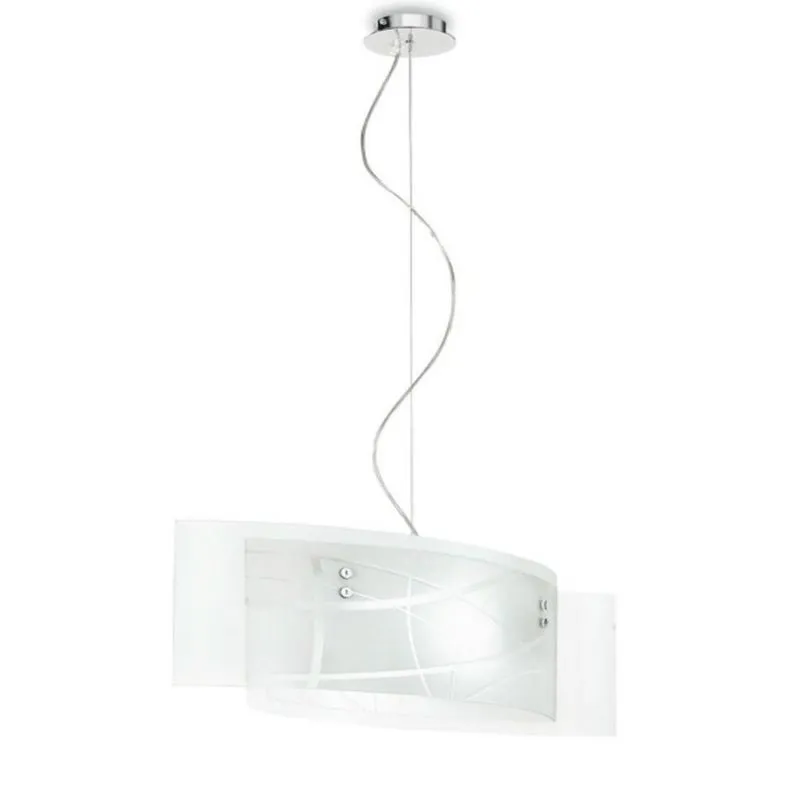 Gea Luce - Lampadario moderno nereide sm e27 led vetro sospensione