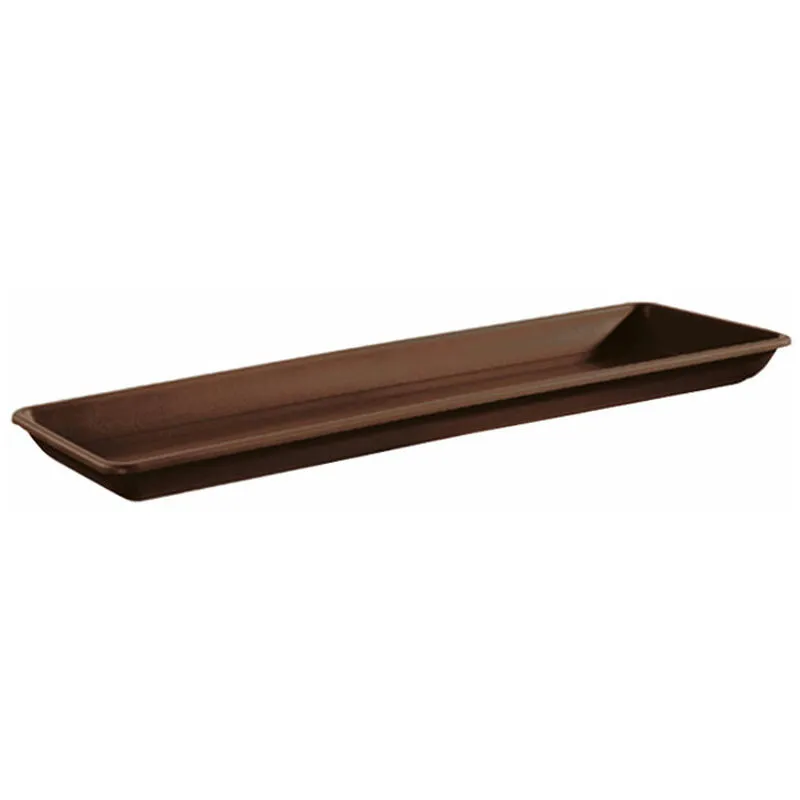 Sottocassetta sottovaso per vaso da giardino Naxos in plastica 80 cm bronzo