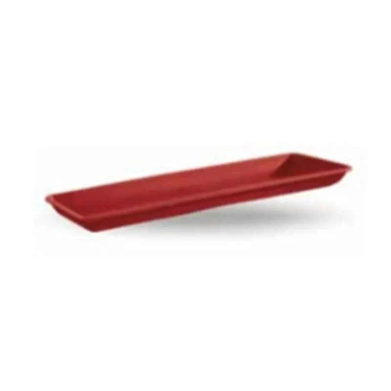 Sottocassetta sottovaso per vaso da giardino Naxos in plastica 60 cm rosso mattone - Rosso