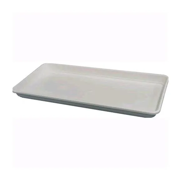 SOTTOVASO RETTANGOLARE BIANCO in resina per VASO FESTONATO da 60 cm