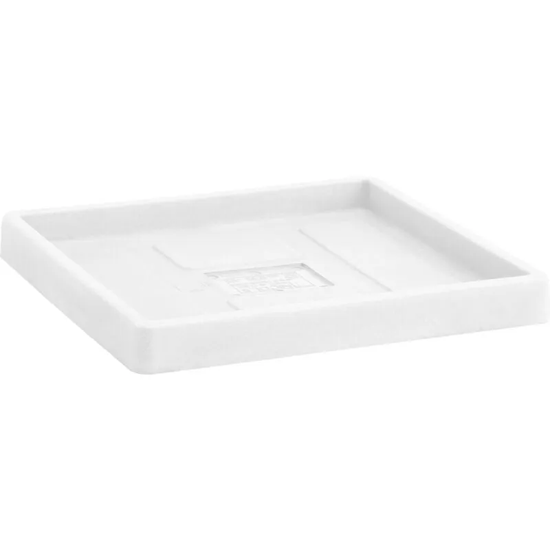 Sottovaso quadrato themis cm. 40 bianco