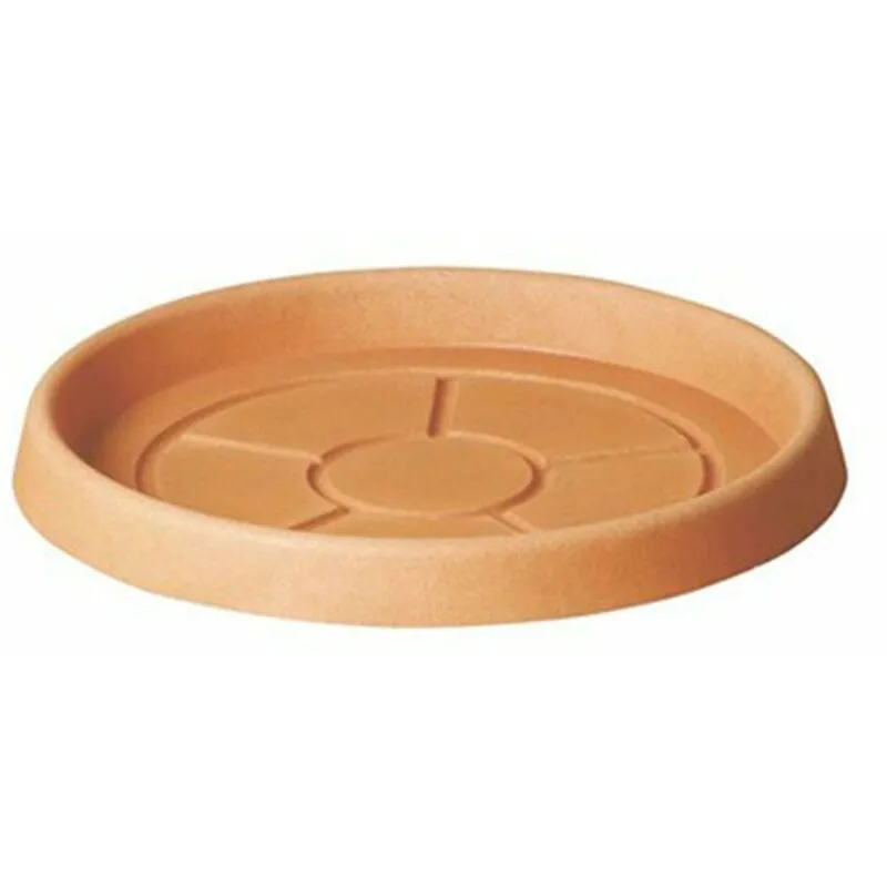 Teraplast - Sottovaso ''Tondo Classic'' in plastica per vasi da interno ed esterno -66 cm / Anticato