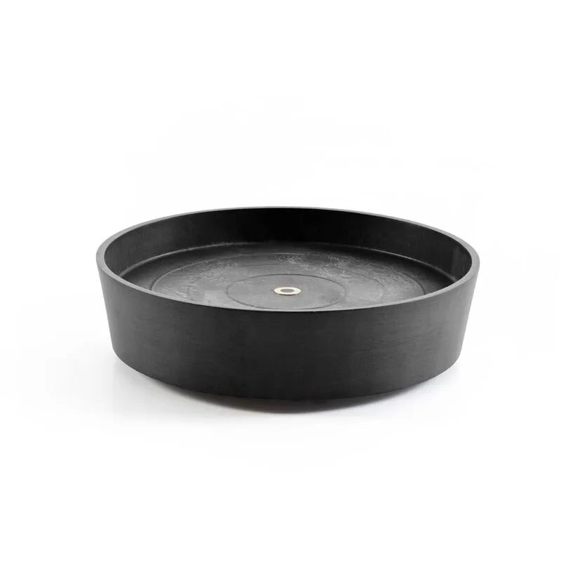 Ecopots - sottovaso rotondo amsterdam D29X3CM grigio scuro