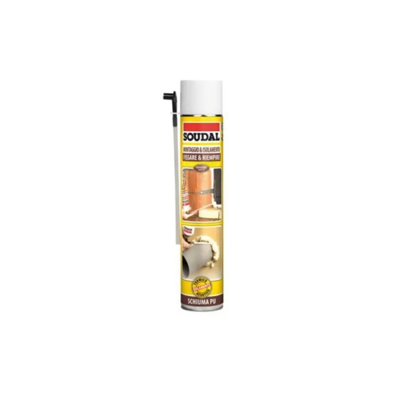 soudal schiuma poliuretanica universale ml 750 isolante fissaggio sigillante