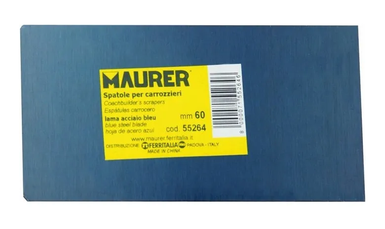 Spatola Rettangolare Lama Blu misura 40 mm Maurer cf. 6 Pz