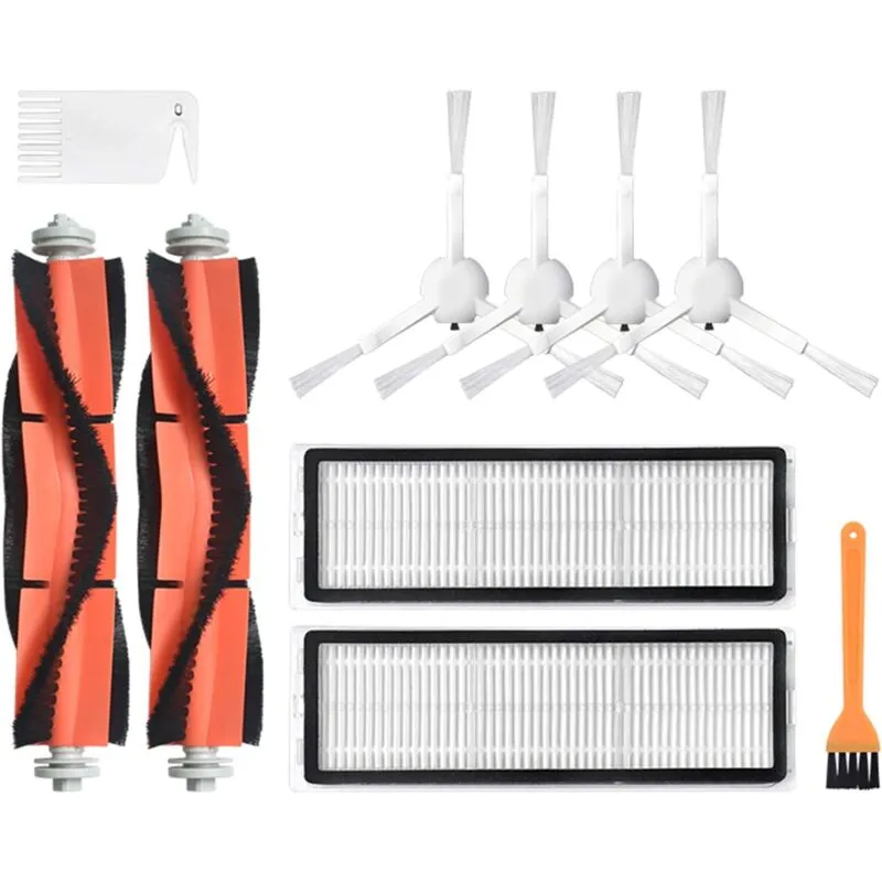 Spazzola a rullo principale di ricambio, filtro di ricambio per spazzola laterale, applicabile per Xiaomi Mijia 1C per Dreame F9 Sweeper Robot