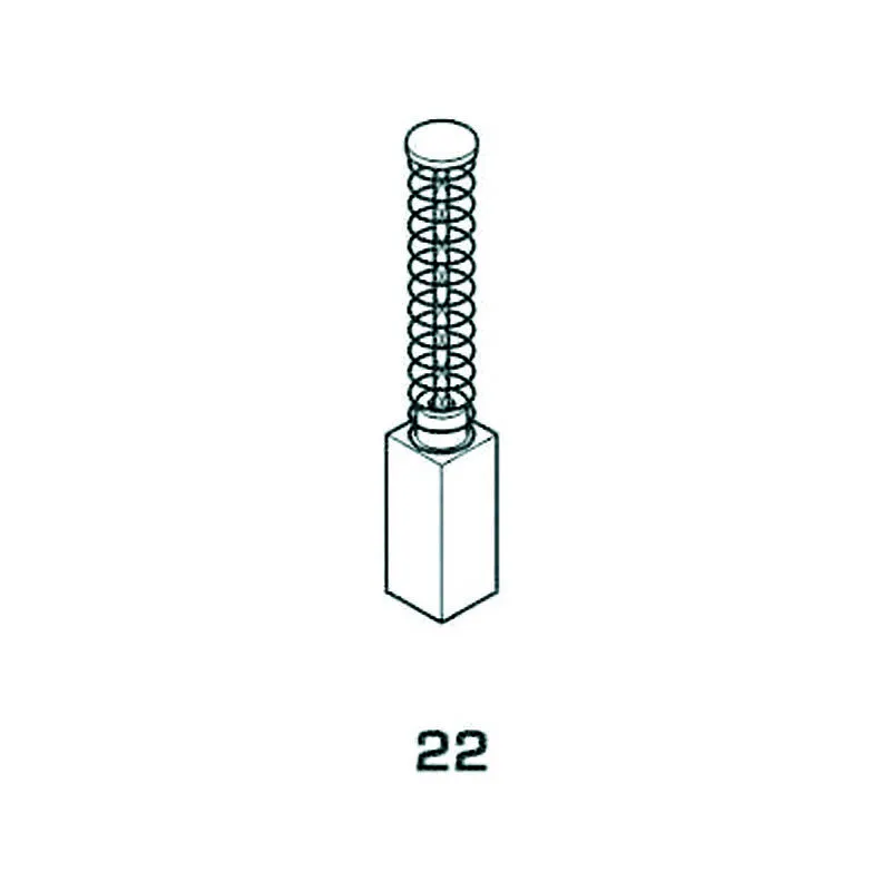Spazzole a carboncino per elettroutensili modello 22 - aeg 1818 mm.5x8x14/16h.