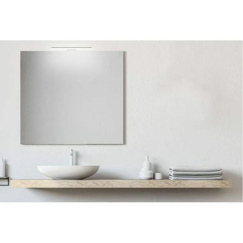 Specchio 70x50 cm reversibile con lampada led premium da 45 cm