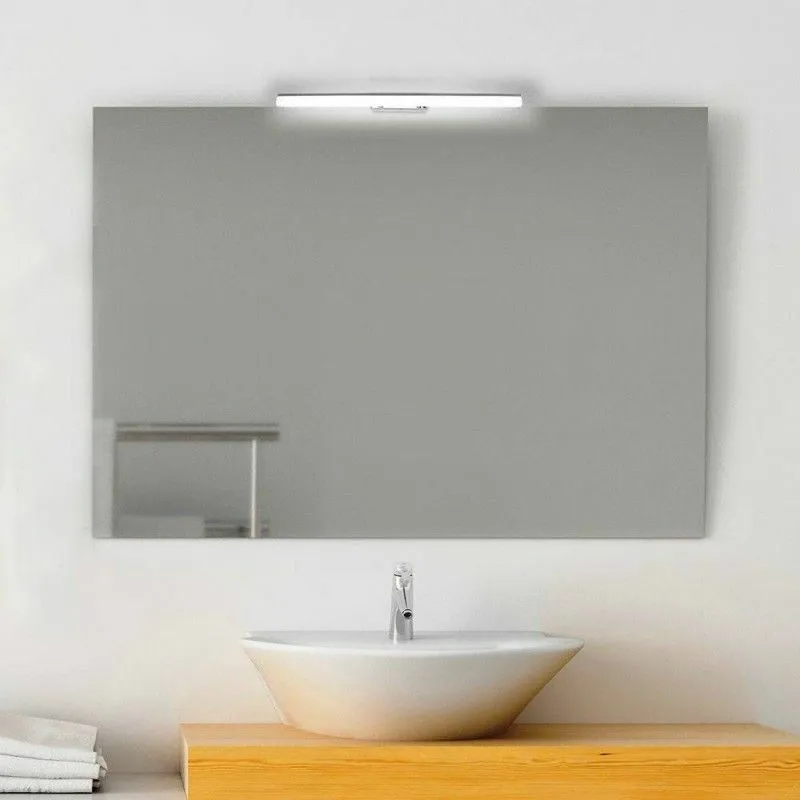 Specchio bagno 100x70 cm filo lucido con lampada led specchio con lampada specchio con lampada specchio con lampada specchio con lampada specchio con