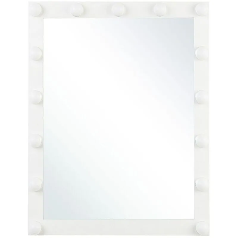 Beliani - Specchio a led da parete bianco 50 x 60 cm Odenas