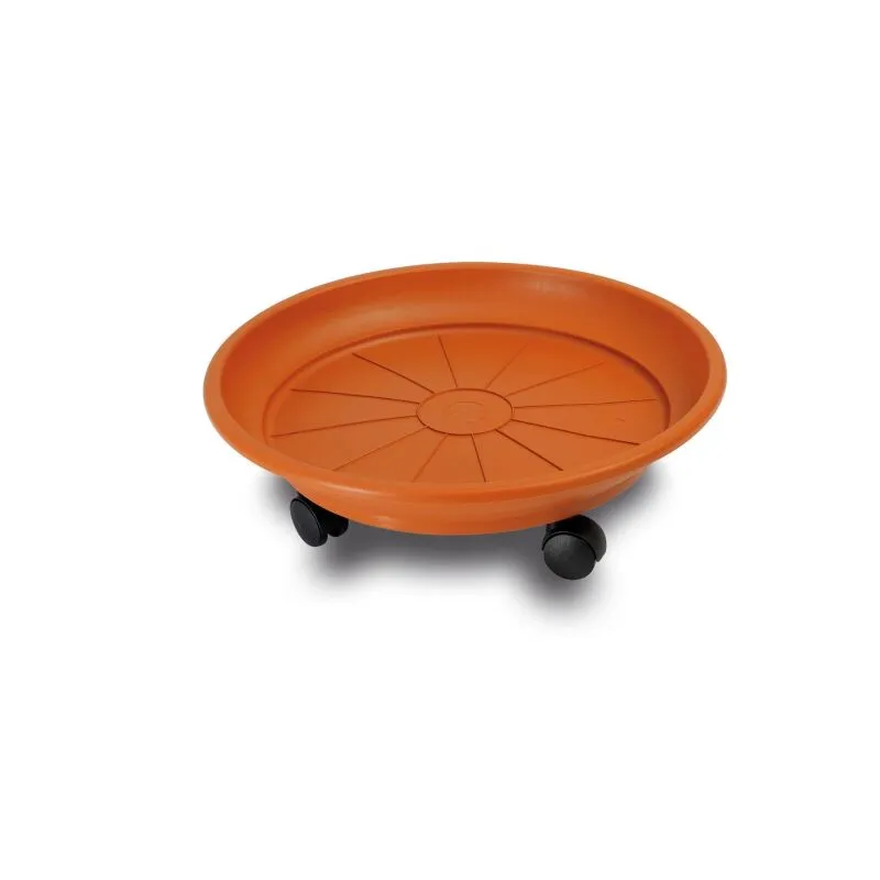 CARRELLO PORTAVASO SOTTOVASO CON RUOTE D50cm