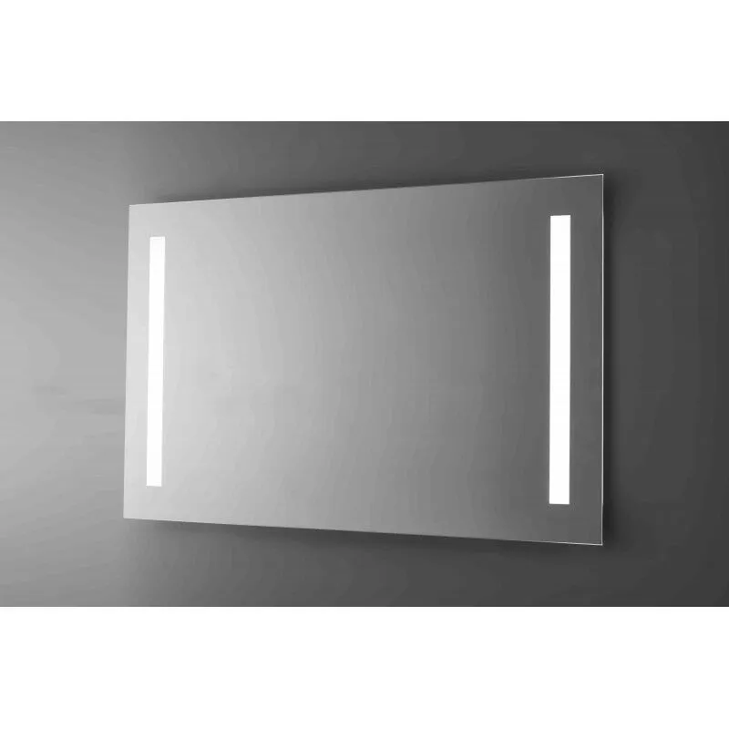 Specchio bagno led retroilluminato con sabbiature frontali 110x80 cm