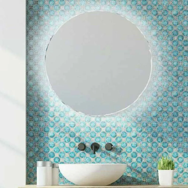 Specchio bagno retroilluminato a led circolare 80cm