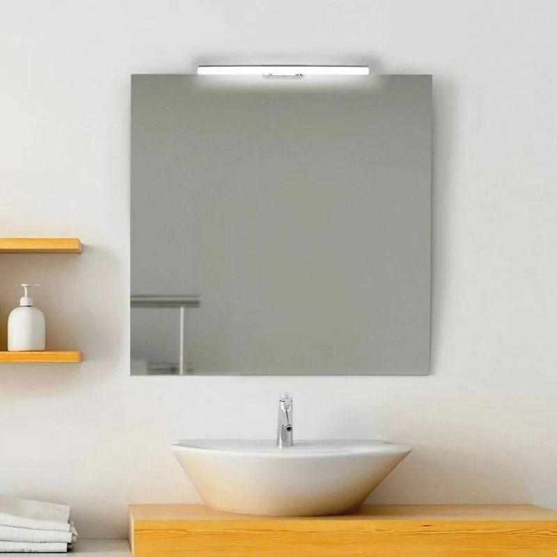 Specchio bagno reversibile con lampada led 70x70 cm specchio con lampada specchio con lampada specchio con lampada specchio con lampada specchio con