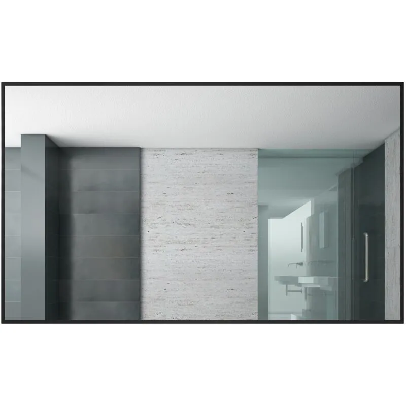 Specchio Concave 100 x 60 cm Badplaats Nero - Specchio da bagno