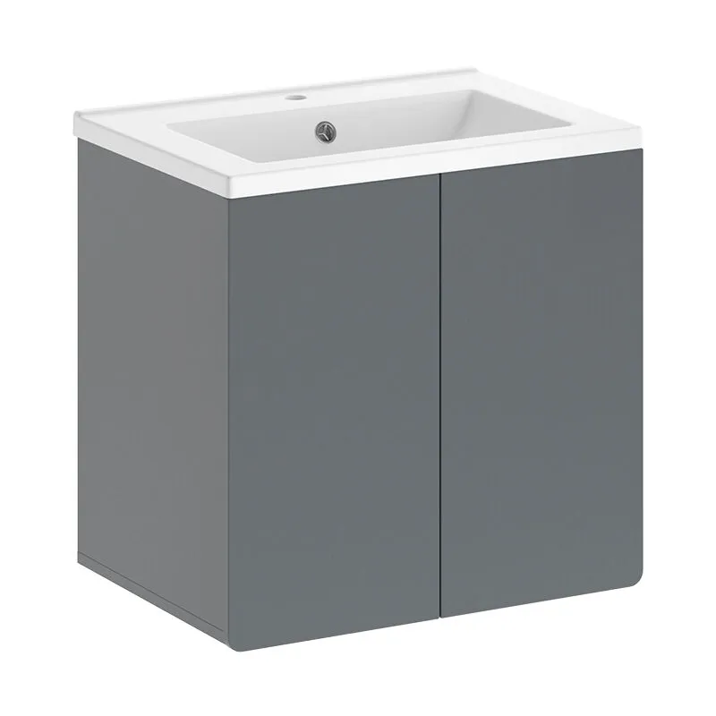  - Mobiletto per lavabo Izan, Grigio,