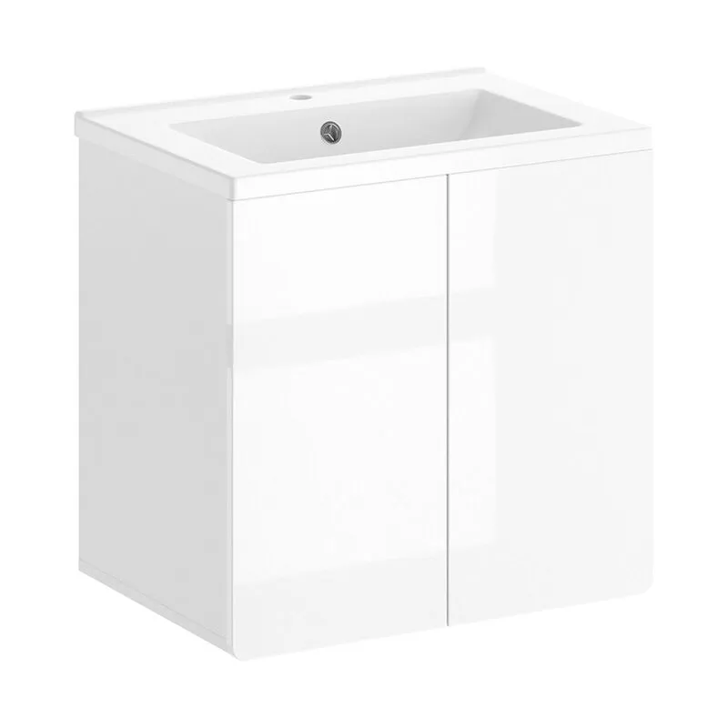 Mobile sottolavabo per bagno Izan, Bianco, 