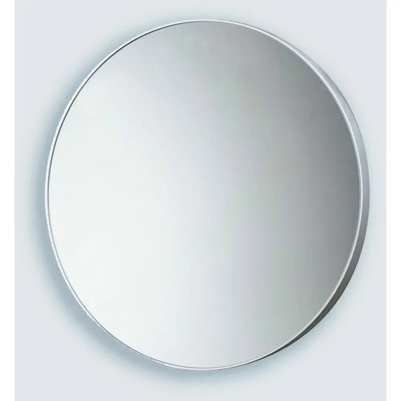 Kiamami Valentina - specchio da parete rotondo D.60CM con cornice in resina bianca