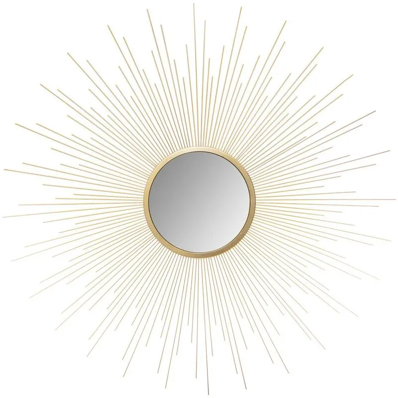 Atmosphera - Specchio in metallo dorato soleil d70cm - d. 70 cm créateur d'intérieur - d oro