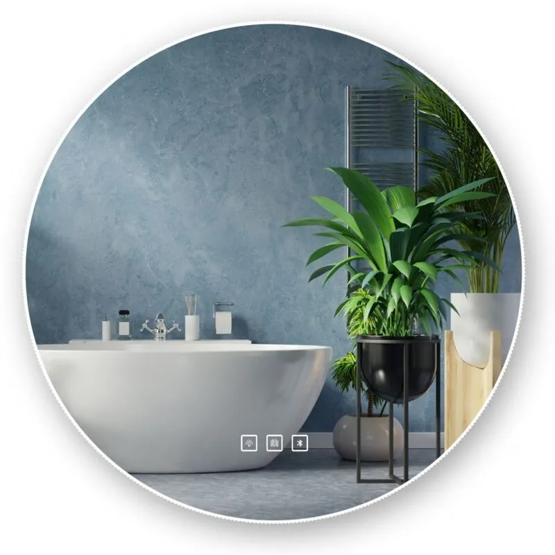  - specchio led 60CM round bluetooth