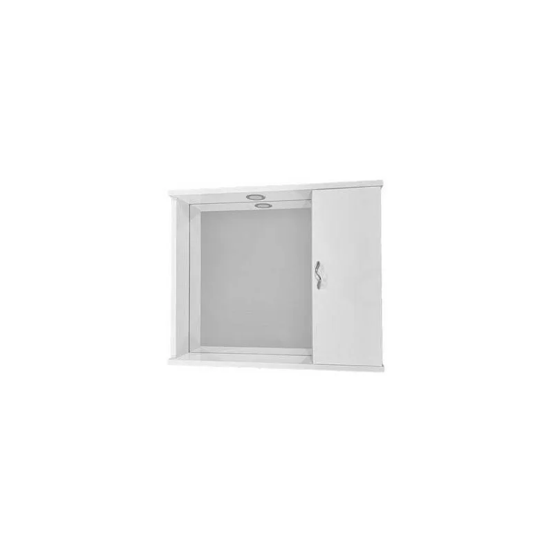 SPECCHIO MOD. ASIA 1 ANTA LISCIA Misura: Bianco LxHxP 72x60,5X16