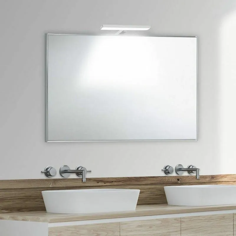 Specchio bagno su misura con cornice esterna in alluminio fino a 80 cm fino a 160 cm fino a 80 cm fino a 160 cm