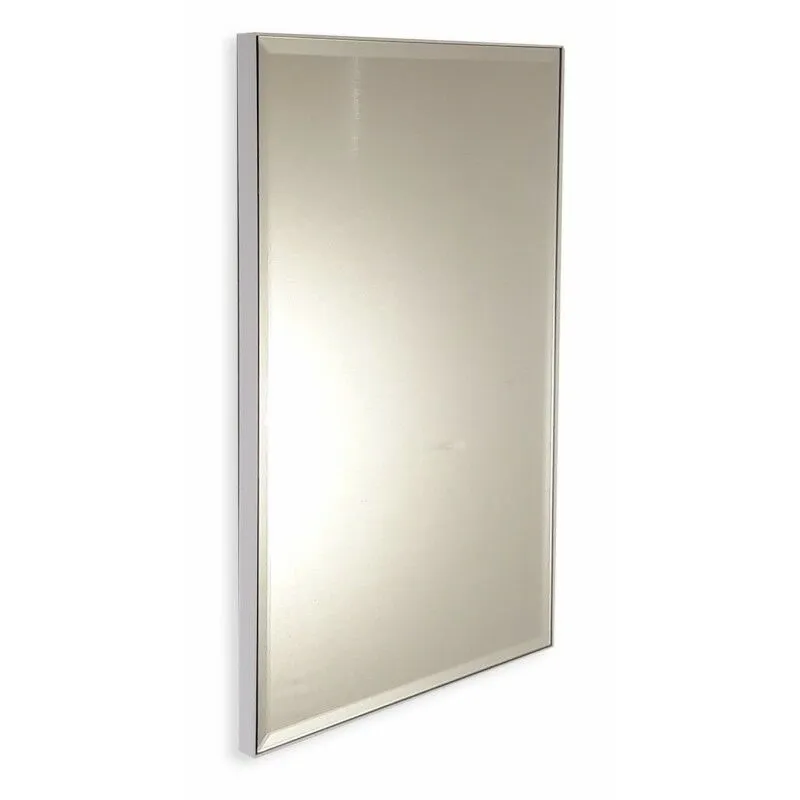 Specchio personalizzato su misura con cornice spessorata bianca fino a 90 cm fino a 60 cm fino a 90 cm fino a 60 cm