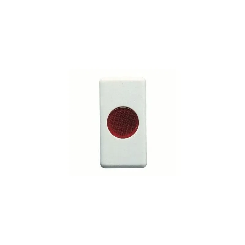 Spia Di Segnalazione Singola 12/24/250V Rosso 1 Modulo System White Gewiss GW20603