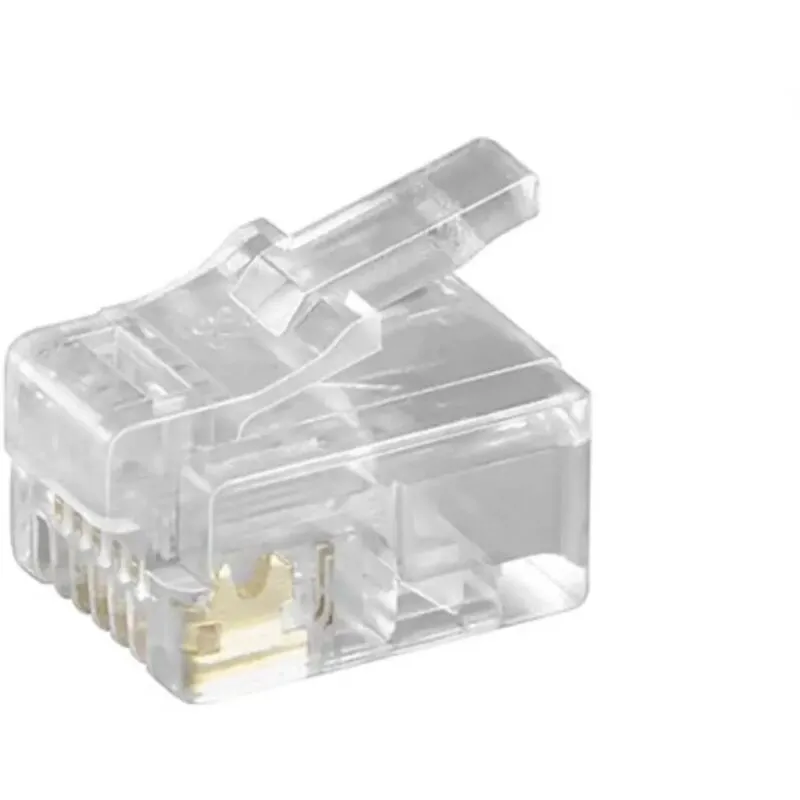  - connettore telefonico plug RJ12 per cavo piatto 6 poli rj12 6p6c 10 pezzi