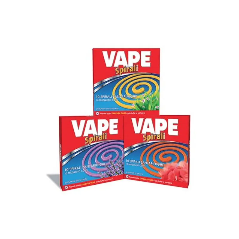 Vape - Spirale anti zanzare profumazioni varie cf=pz 10 (24 confezioni)