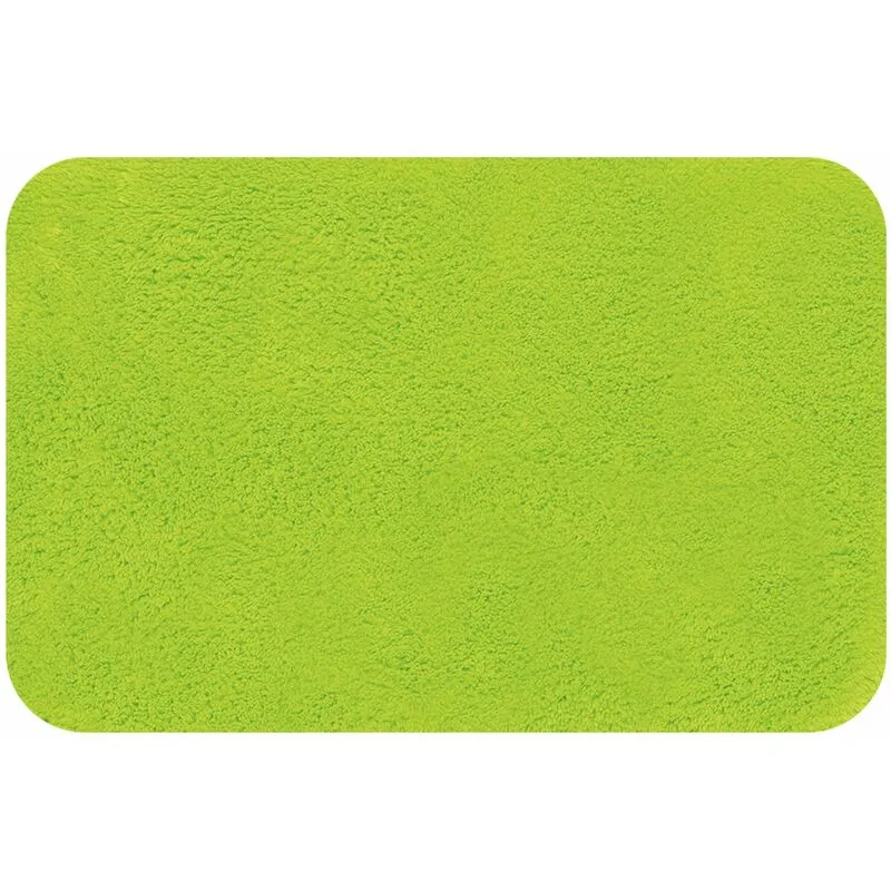 Verde Collezione Carolina, Tappetino da Bagno, 100% Cotone, 60 x 90 cm - Spirella