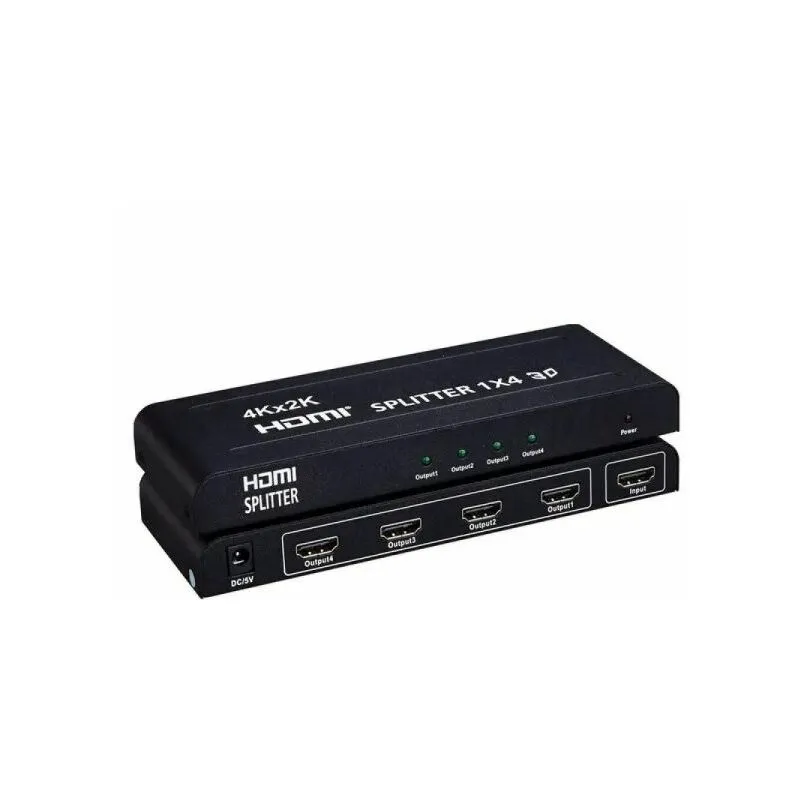 Topolenashop - splitter sdoppiatore hdmi full hd 1080P 4K 2K 3D 4 uscite amplificate Art. 89114