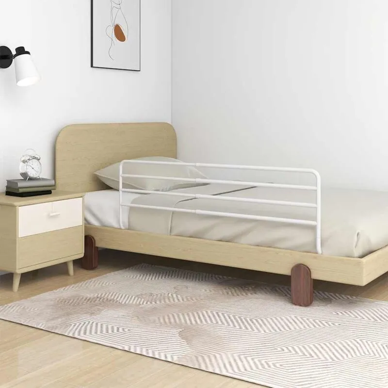 Sponda Letto di Sicurezza per Bambini (76-137)x55 cm in Ferro