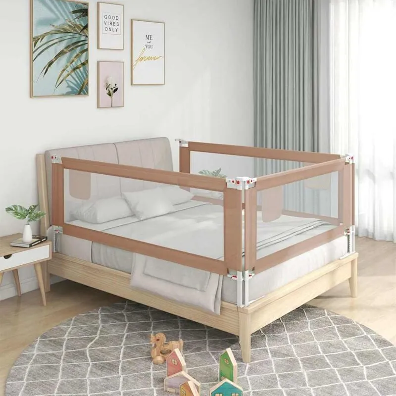 Sponda Letto di Sicurezza per Bambini Talpa 150x25cm in Tessuto