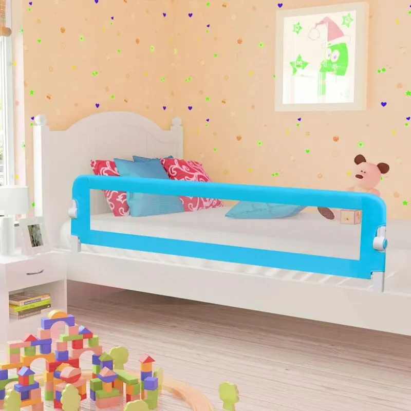 Sponde Letto di Sicurezza per Bambini Blu 180x42cm Poliestere - Vidaxl