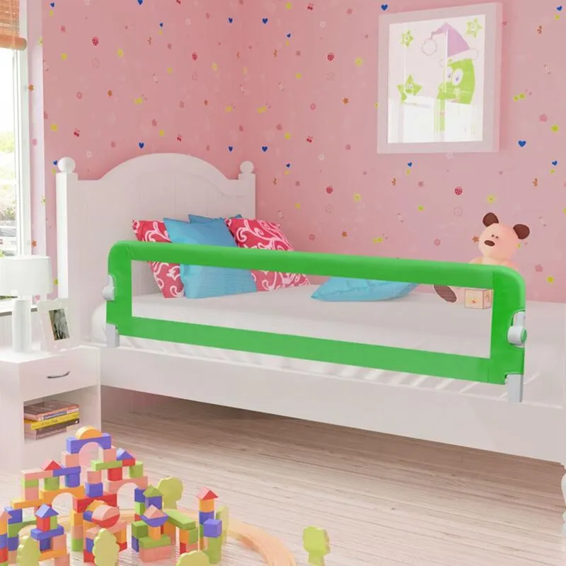 Vidaxl - Sponde Letto di Sicurezza Bambini Verde 180x42cm Poliestere