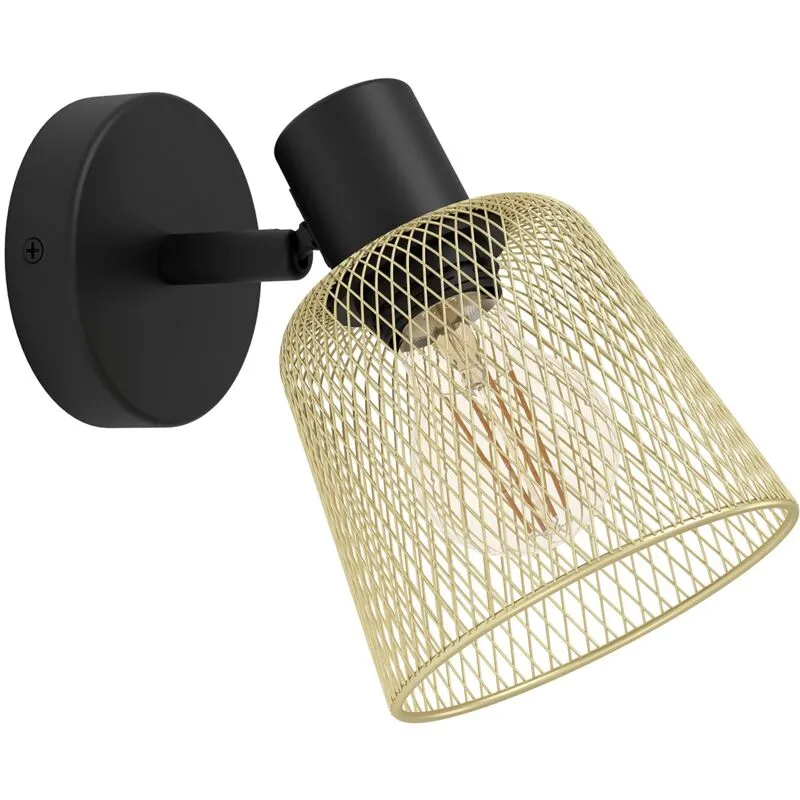 Eglo - Spot Moderno Coslada In Acciaio Nero 1 Luce E27 40W Ip20