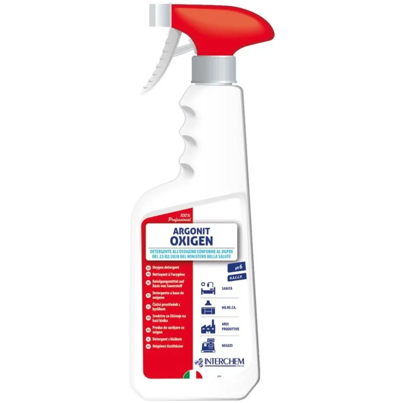 Spray detergente igienizzante Argonit Oxigen 750 ml